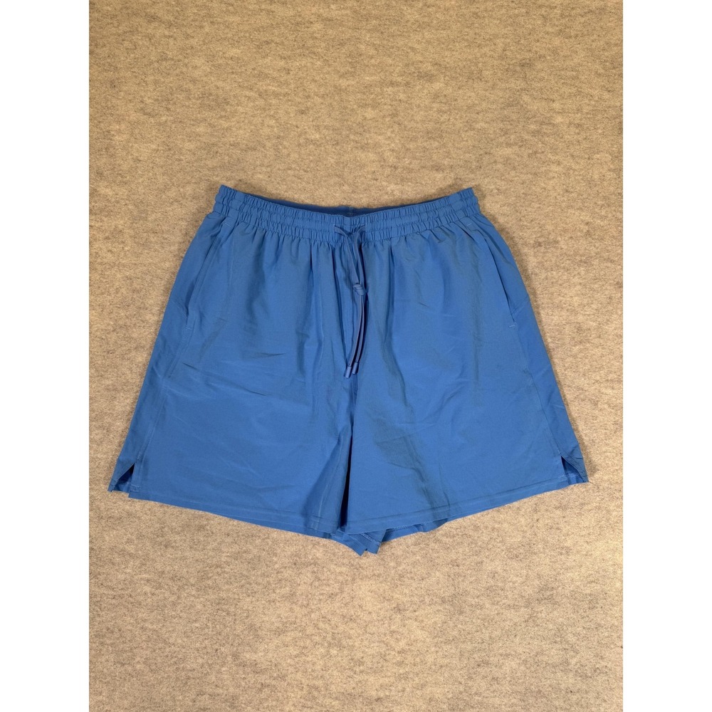 Lululemon Shorts Mens 30 Blue Athletic Running 7 In Inseam Drawstring Gym Casual